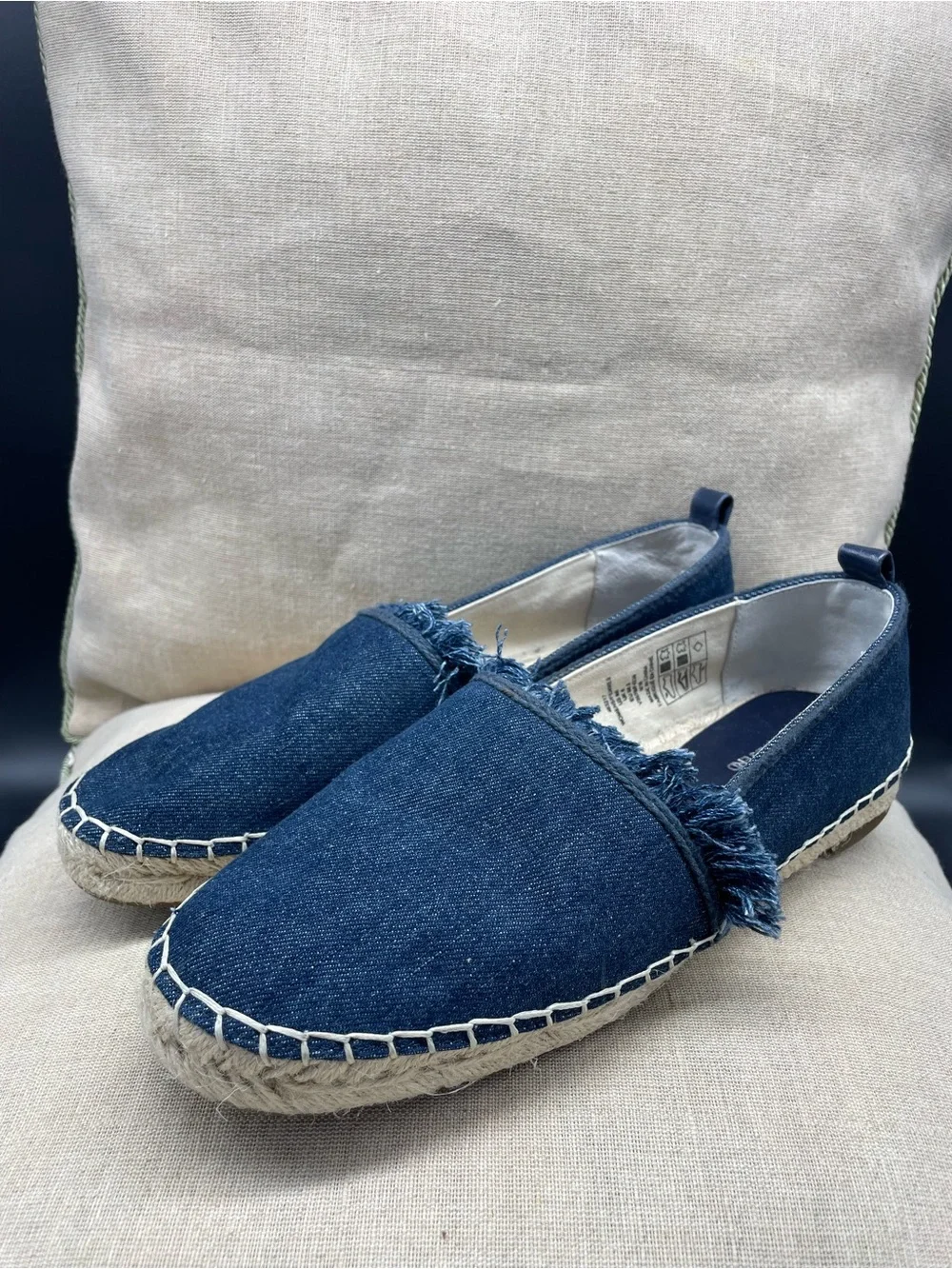 Lands End denim espadrille